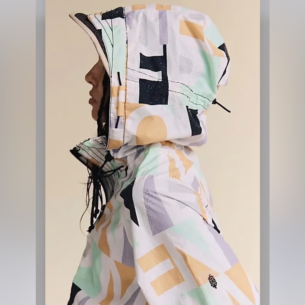 NEW Free People Movement Singin' In The Rain Printed Jacket - Picture 4 of 13